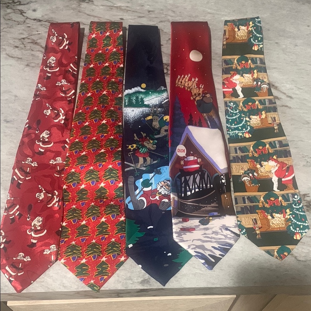 Festive Christmas Ties Set